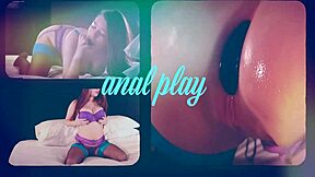 ass to mouth teen 18+ plays with her big butt plug