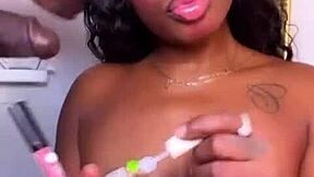 I punished ebony stepsister with 11inch bbc