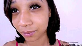 tiny brunette teen gets a massage then pov fucked by uncle on sofa at modeling audition