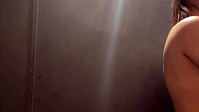 Public natural tits play and nipple clamps