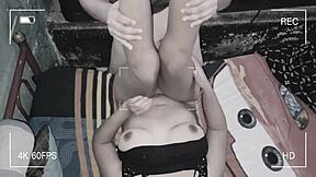 Hidden camera catches me fucking horny latina stepsister with natural tits