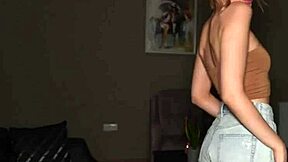 That cute 18yo girl gets fucked rough at home in doggystyle