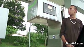 oh man, we got this real german amateur teen in an outdoor threesome with a stranger, it was hardcore!