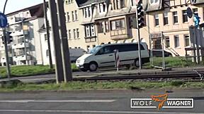 jessii van riva this teen 18+ girl enjoys sucking and riding cock in car during german casting pt 1 on wolfwagner com