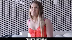 hot blonde teen 18+ stepsister lets big cock stepbrother family fuck her after girlfriend breakup - brooke karter chad alva