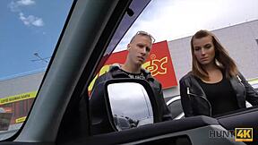 hunt4k per soldi una ninfa abbagliante fa sesso allaperto con un ricco sconosciuto