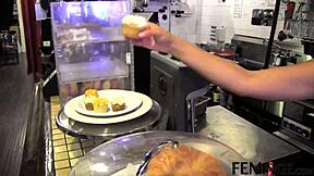 Hey, in Feminge 4K, the blonde step sis gets seduced in the cafe