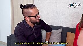 blonde wife sara gets creampie from big cock colombian teen while husband cheats