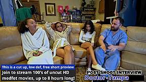 dr tampa asks which nurse goes first with aria nicole, channy crossfire, and genesis