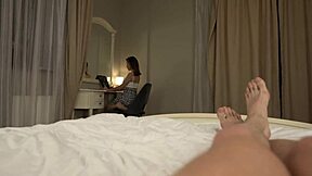 youll help me with homework right so i stuck my cock in busty nerdy teen 18+ pov with deepthroat and creampie