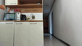 Risky Sex With Husband's Friend In Bathroom While He Showers Almost Getting Caught By Cuckold