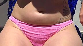 Why not rub suncream on my tits while sunbathing in public?