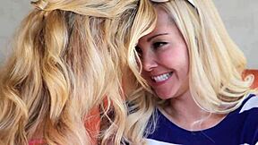 Aaliyah love passionately kisses and eats sugar mama cherie deville's pussy in scissoring at monster party