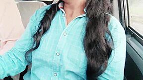 Teen big boobs college girl, why are you romancing with nabar uncle in the car using all that dirty talk?