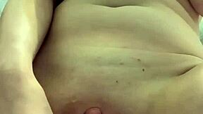 Oh, those amazing natural pierced tits feel so good as I stuff my panties into my wet puffy pussy for intense masturbation