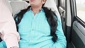 Teen big boobs college girl, why are you romancing with nabar uncle in the car using all that dirty talk?