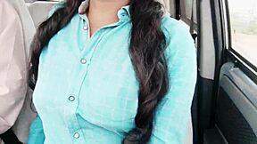 Teen big boobs college girl, why are you romancing with nabar uncle in the car using all that dirty talk?