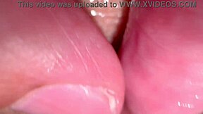 Look at this amateur pink pussy, all shaved and wet, just 195 days after she lost her virginity to sex.