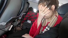 Lexi Aaane Gives Public Airplane Handjob And Blowjob To Brunette Latina Teen Outdoors