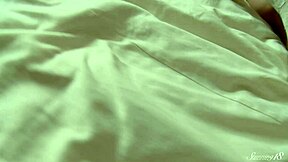 horny blonde taida v polishes her pink pearl with a vibrator