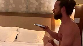 Hot spontaneous hotel encounter with a stranger! This cute redhead babe takes his monster cock in part 3.