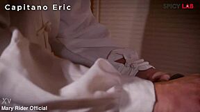 Sexy geisha Mia Marin, a hot Mexican brunette, takes care of her samurai with a creampie