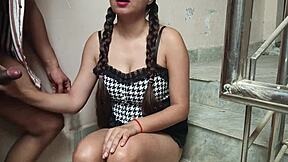 Indian college girl says come on tutor fuck me hard with creampie on teachers day