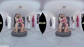 Euro lesbians pissing and fingering in virtualpee scene 😏💦