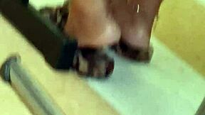 Ebony teen lightskin soles captured candidly