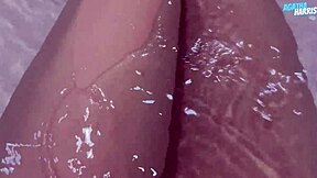 This cute petite teen with small tits decided to masturbate in the bathroom