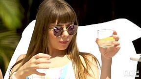 american pornstar alex blake takes deepthroat blowjob before hardcore fucking ends with cum dripping in her mouth