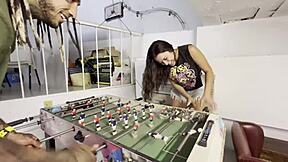 Argentina repeats with damilvvs betting in a curvy fetish game at the outdoor pool with oiled panty sniffing.