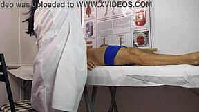 Big cock rises hard in front of curvy brazilian nurse at hospital with tight pussy patient