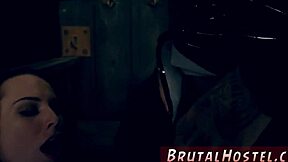 amateur blonde teen strips on webcam showing off her bound body in extreme fetish play. she squirts during rough gangbang action with multiple guys banging her hard