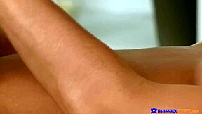 Amazing natural tits Czech milf gets sensual massage turning into cowgirl riding and orgasmic fucking on the table! Her perfect body feels every deep thrust.