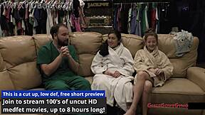 Doctors try new scrubs as stacy shepard and jasmine rose explore behind scenes.