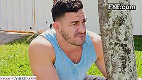 Stepbrother Peter Green surprises Vina Sky with big cock. She licks balls and swallows cum eagerly.