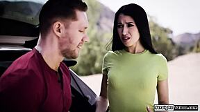 you're not leaving because my stepbro handed you over to me for deepthroat domination and rough fucking