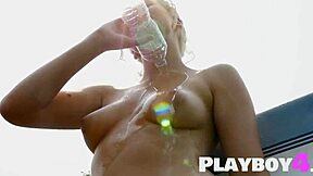 cute petite blonde milf model jenessa dawn reveals her body and big ass in softcore striptease