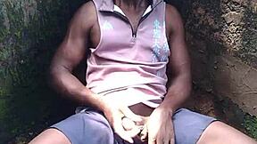 This young performer delivered a sexy show with hard cum right in the forest setting. Nature added to the intense ass cum moment.