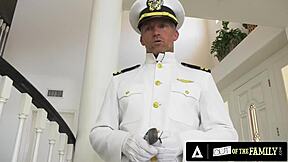 I need to fuck you hard, Maya Bijou tells her military stepdad in ebony interracial session.