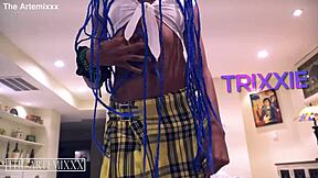 Huge Black Dick Artemixxx Pounds Tiny Ebony Pussy Of Trixxie Morella