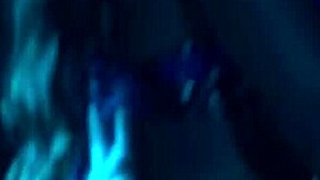 ebony teen in big ass lingerie does striptease at night club party then swallows interracial facial after anal with monster cock