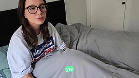 Step sis was so relaxed during that massage she didn't notice my cum on her big ass.