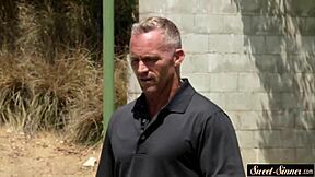 Stepdaughter babe, are you ready to fuck your stepdad in cowgirl and missionary? This taboo fantasy unfolds with erotic riding.