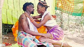 Hey, spread your legs wider so I can lick that juicy ebony pussy and ass in outdoor face sitting domination