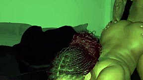 Big black cock bangs curvy ebony wife in rough doggystyle all night with wet pussy creampie