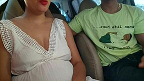 Best friend's gf takes it anal in car quickie!