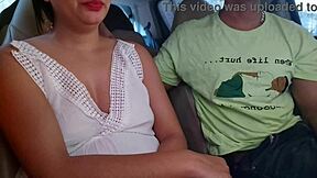 Best friend's gf takes it anal in car quickie!