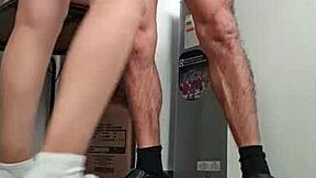 Argentina nataly ninfomana gets fucked in the kitchen with her cute latina ass and miniskirt up 😈🍑